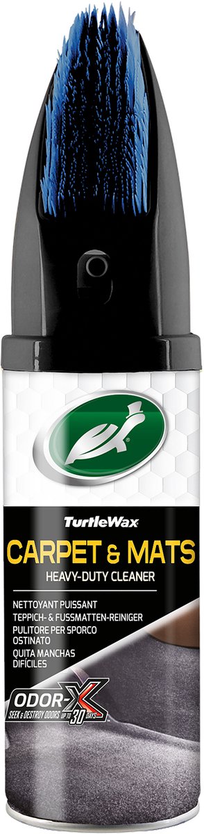 Turtle Wax Power Out Teppiche, Matten – Polster-Innenreiniger – entfernt hartnäckige Flecken – schnell trocknende Formel – mit Odor-X-Technologie – beseitigt Gerüche – bis zu 30 Tage – 400 ml