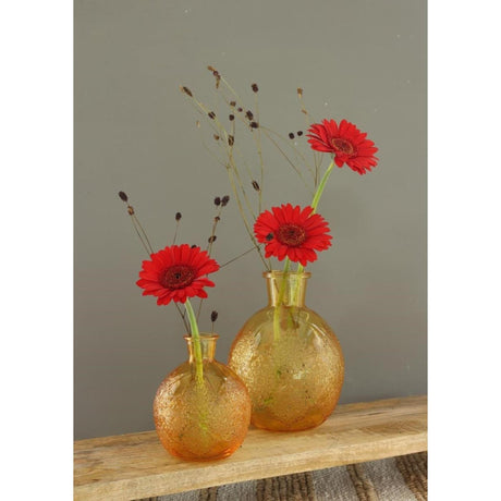 Ideen 4 Jahreszeiten Vase Bologna Ocker ã˜9,5xh12cm
