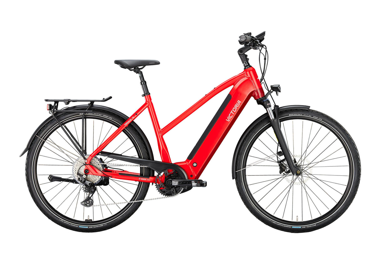 Victoria Elektro-Trekkingrad Tresalo 14 Mod. 24 E-Bike-Siege. 14 28 53 Treppen. 10 Sp. Fuegorot matt