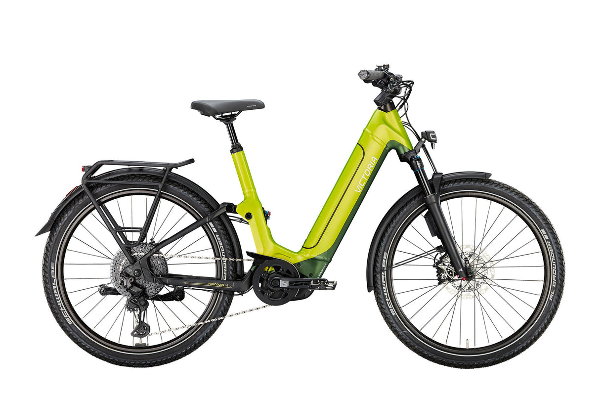 Victoria Elektro-Vollfederung Trail 6 (#1) E-Bike Vict. Kurs 6 28 51 11sp Welle grün