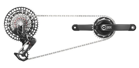 Sram-Gruppengruppe XXSL EAG Axs PM 165 T-Typ GS-XX-SLE-D1 Leistungsmesser