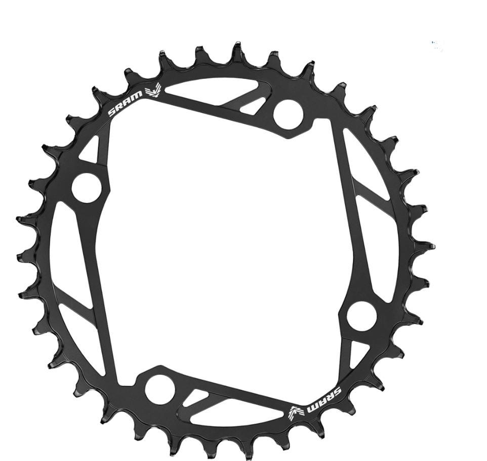 Sram Kettenblatt Ritzel T-Typ 36t 104 schwarzer Stahl