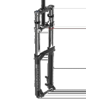 Rockshox Vork Boxxer Select 29 Boost – 20 x 110 200 mm Debonair + 52 Offset Schwarz – 299792