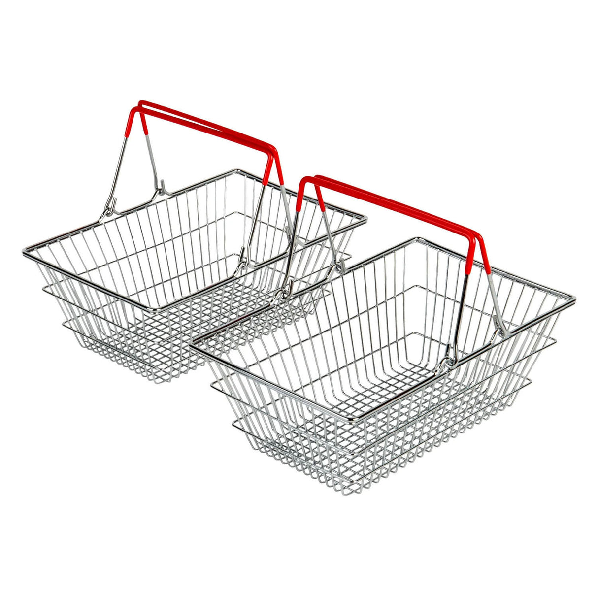 Bigjigs Einkaufskörbe aus Metall – 2 Stück.