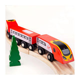 Bigjigs houten trein virgin pendolino - 5dlg.
