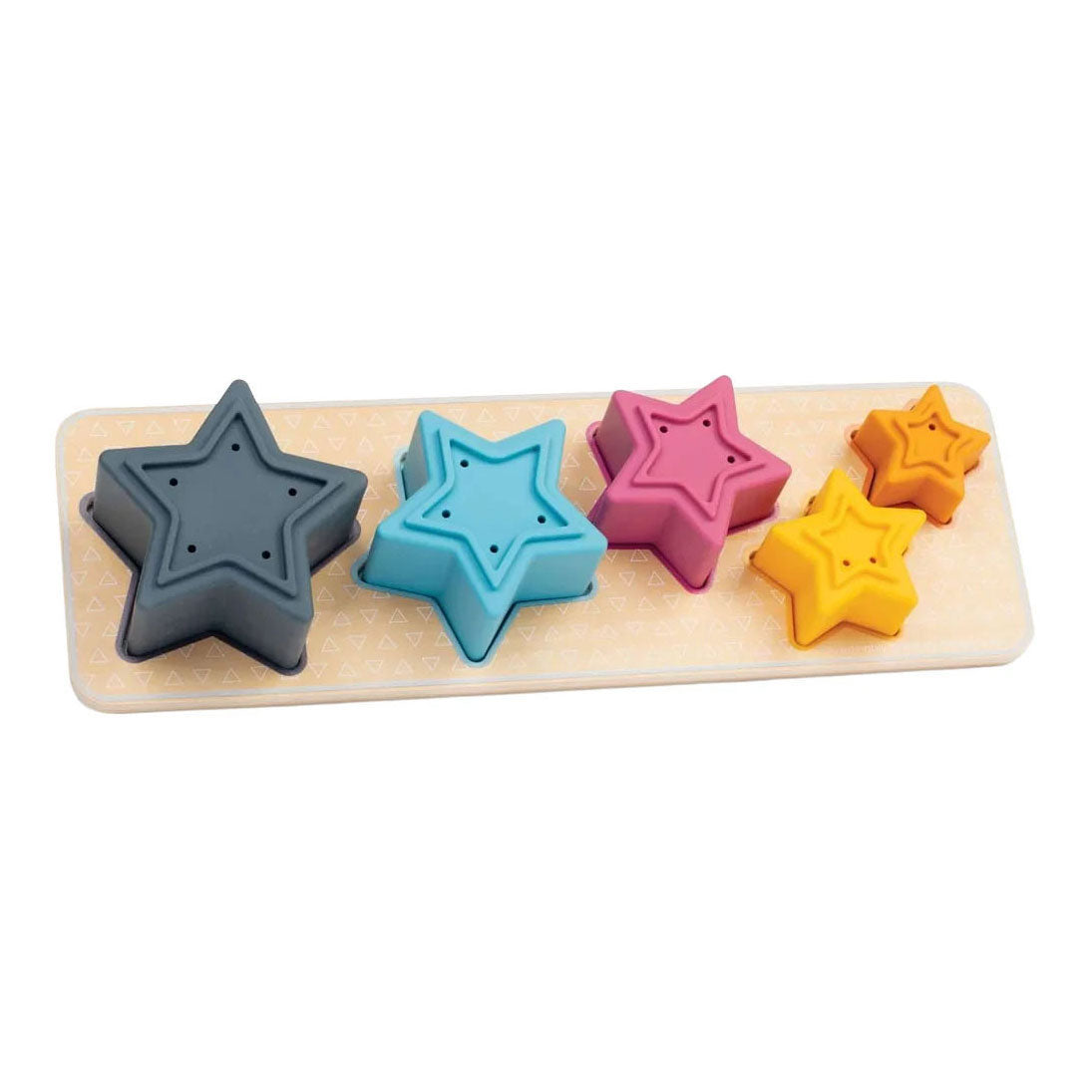 Bigjigs Holzformpuzzle Sterne – 5 Stück.