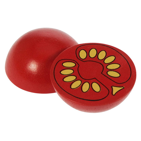 Bigjigs halbe Tomate aus Holz, pro Stück