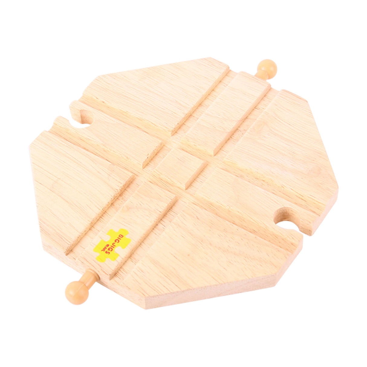 Bigjigs Holzschienen kreuzende Plateau