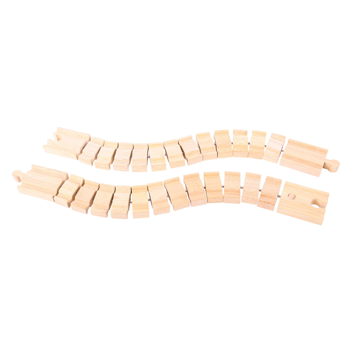 Bigjigs wooden rails flexible, 2st.