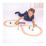 Bigjigs Holzeisenbahn-Set, 26-teilig.