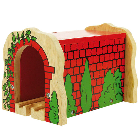 Bigjigs Holzschienen - Red Tunnel