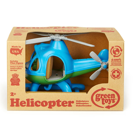 Bigjigs grüner Spielzeughubschrauber