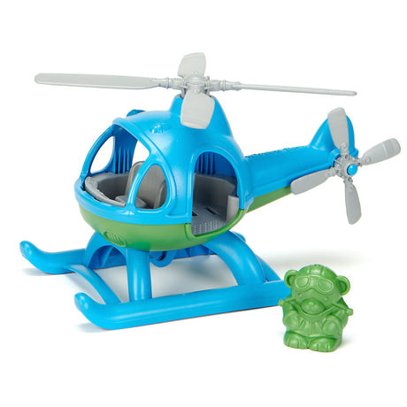 Bigjigs grüner Spielzeughubschrauber