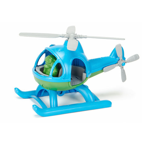 Bigjigs grüner Spielzeughubschrauber