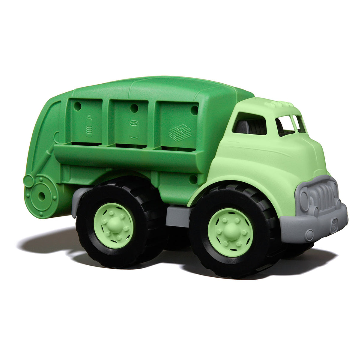 Grüner Spielzeug-LKW – Recycling-LKW