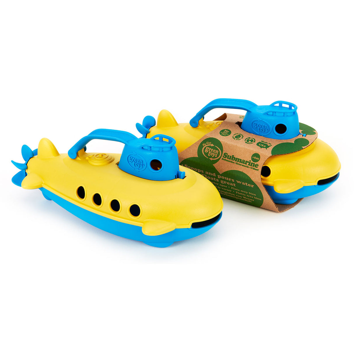 Grünes Spielzeug-U-Boot
