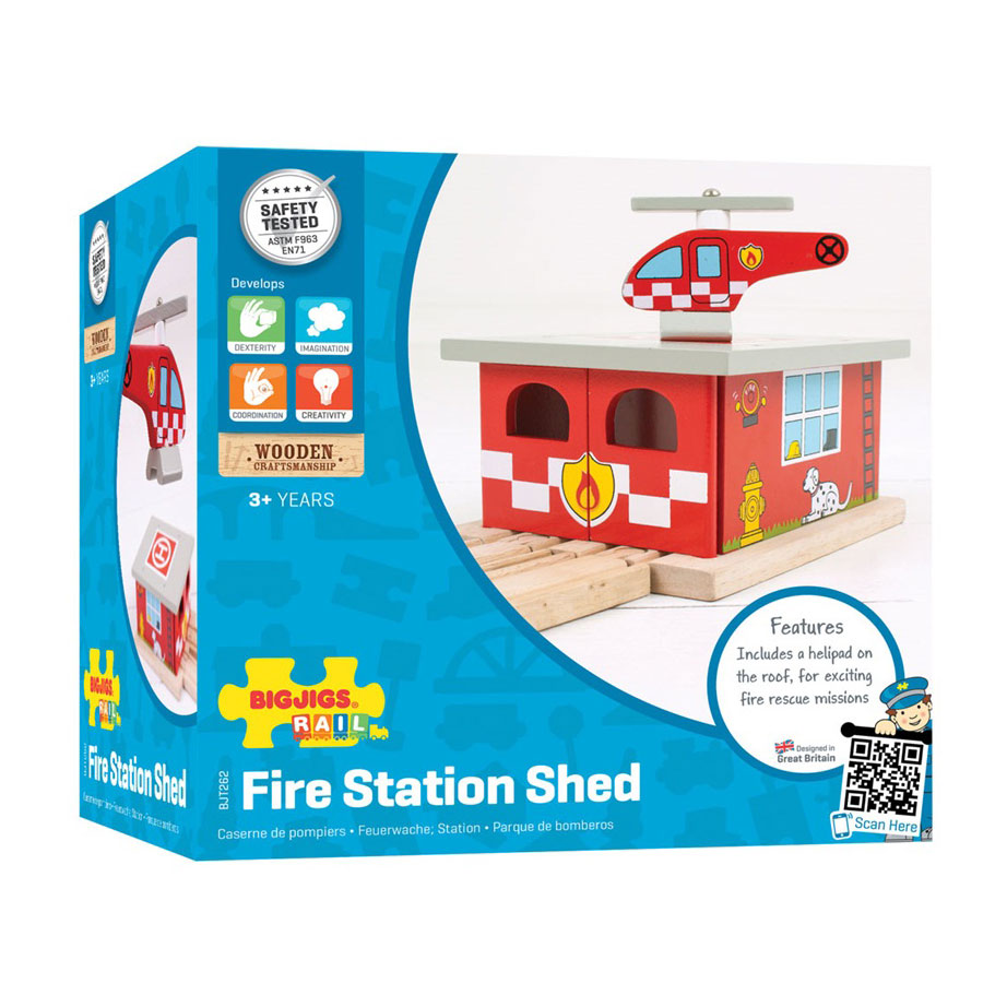 Bigjigs Holzschienen – Feuerwache