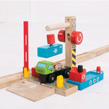 Bigjigs Wooden Rails Container Shipyard