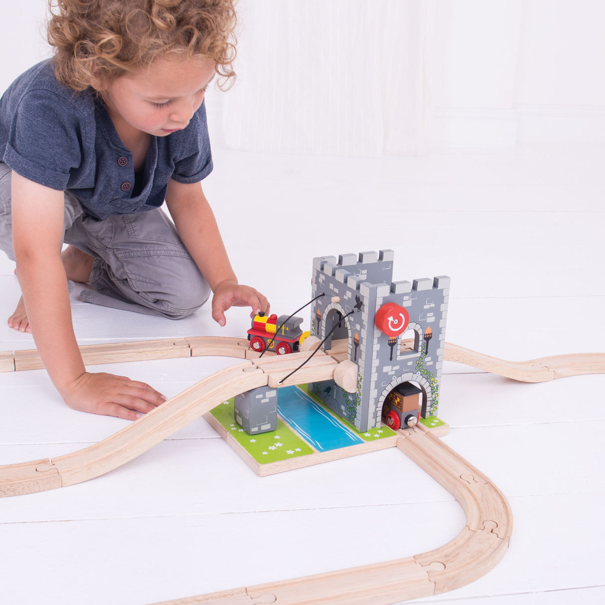 Bigjigs Wooden Rails drawbridge