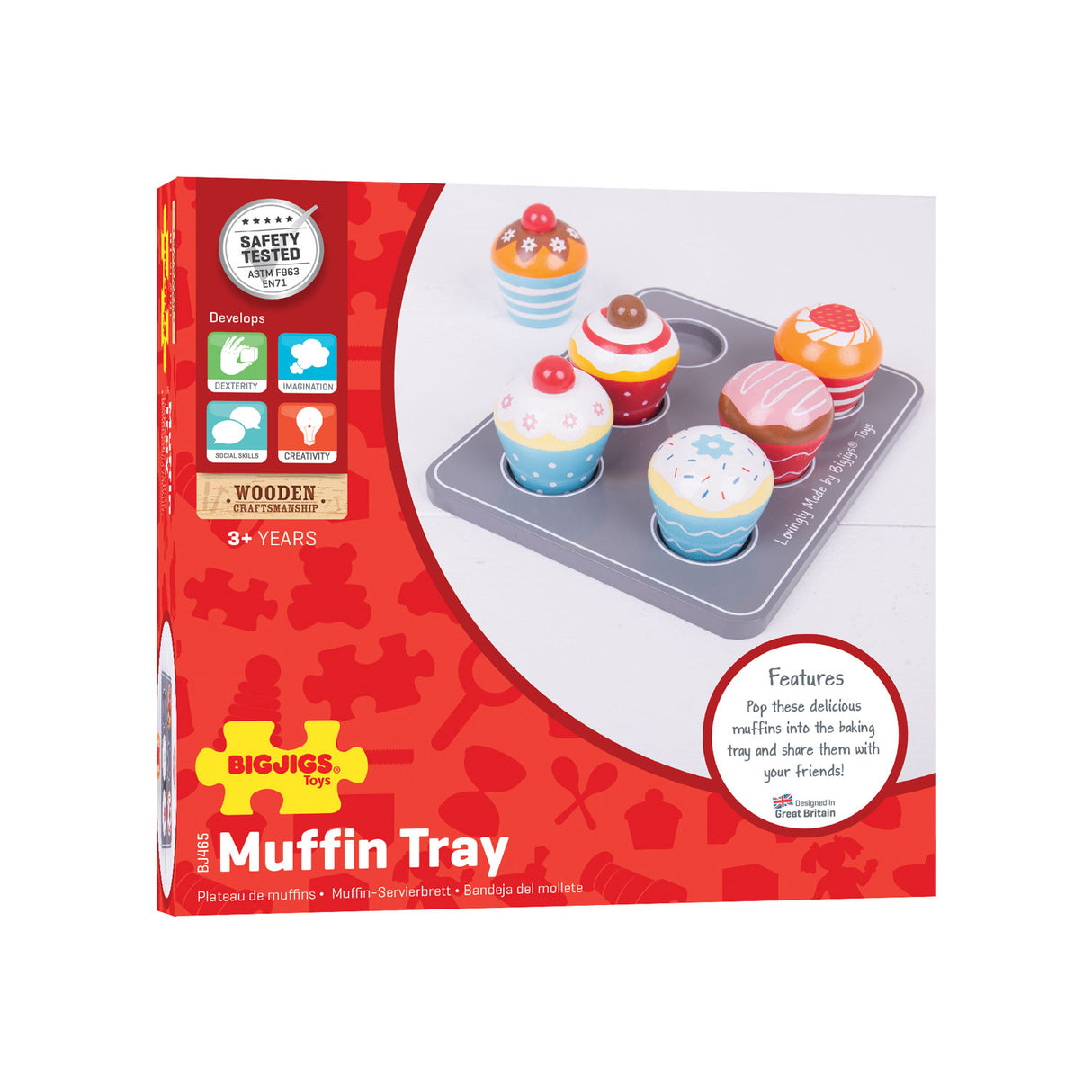 Bigjigs Wooden Muffin Set