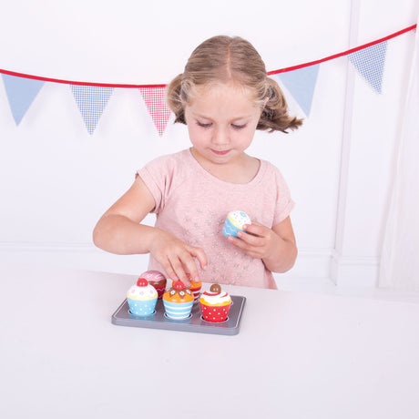 Bigjigs Muffin-Set aus Holz