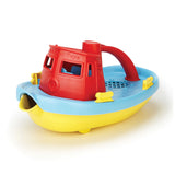 Grüner Spielzeugschlepper - rot blau