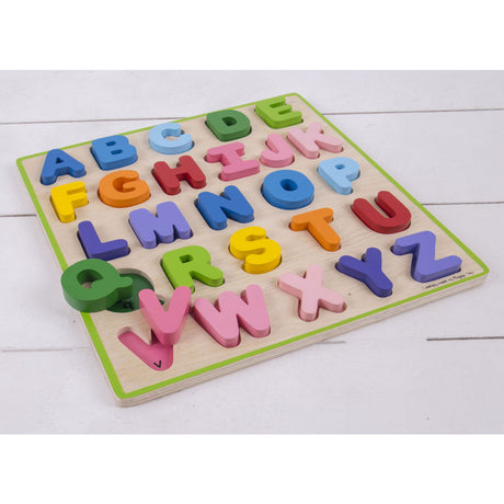 Bigjigs Holz-Alphabet-Puzzle, 26-teilig.