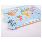 Bigjigs Woren World Map Puzzle, 35dlg.