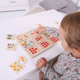 Bigjigs houten leerpuzzel getallen, 18dlg.