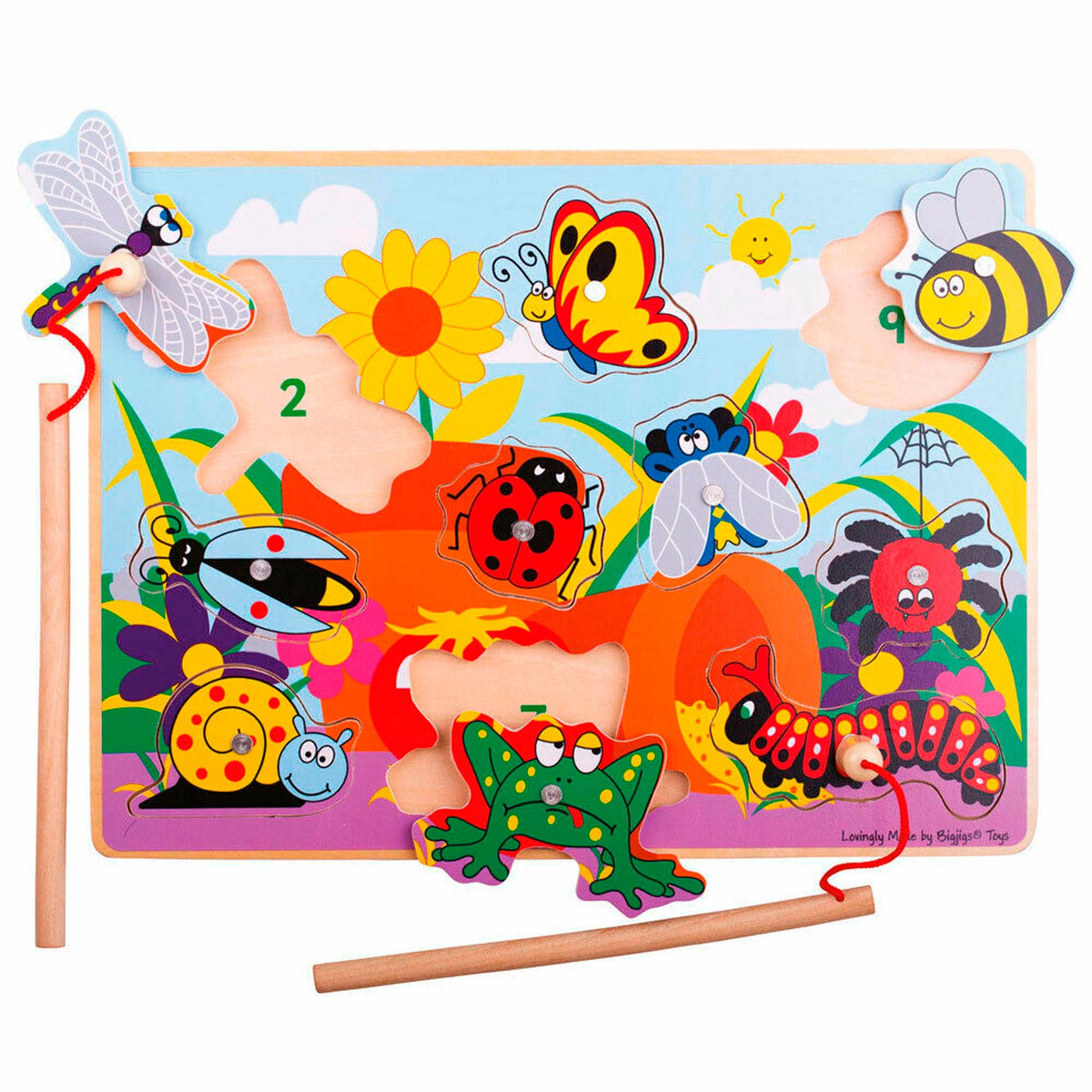 Bigjigs Magnetic Fish Game Insekten