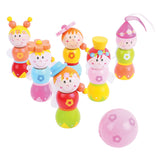 Bigjigs Wooden Bowling Set Princesses, 7dlg.