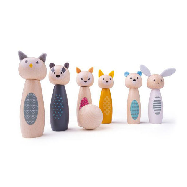 Bigjigs Wooden Cone Game Figure animali