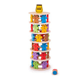 Bigjigs hölzernes Stapelspiel Teddybären.