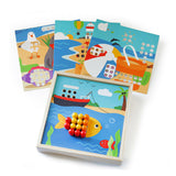 BigJigs Wooden Insteekmozaiek Game Sea View