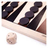 Bigjigs Backgammon-Brettspiel aus Holz