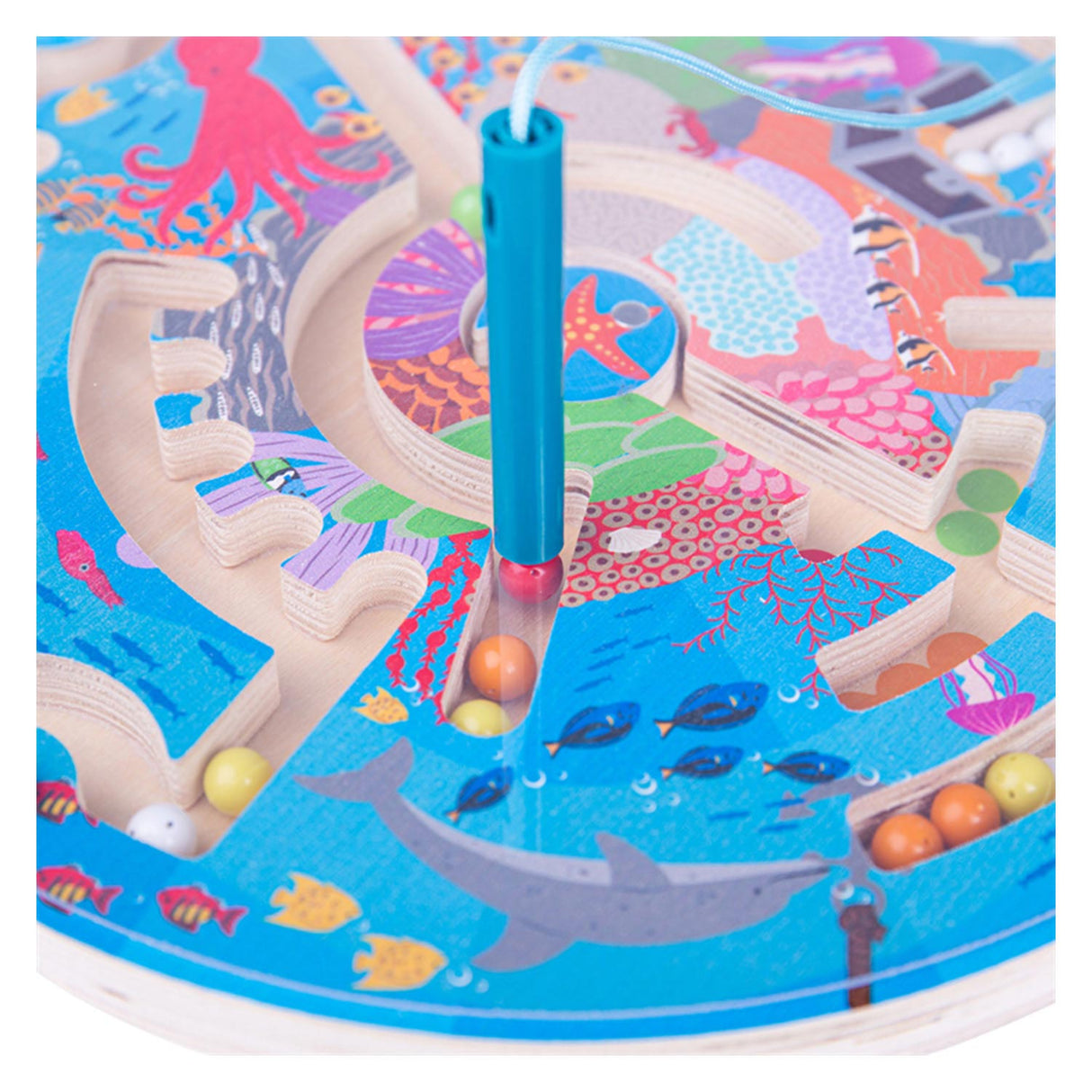 Bigjigs magnetisches Labyrinthspiel – Unterwasserwelt