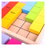 Bigjigs Mathe-Spiel aus Holz, das Zahlen verbindet