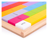 Bigjigs Mathe-Spiel aus Holz, das Zahlen verbindet