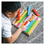 Bigjigs Mathe-Spiel aus Holz, das Zahlen verbindet