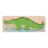 Bigjigs Holz-Zählpuzzle Krokodil, 10-tlg.