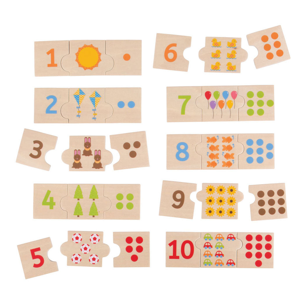 Bigjigs Wooden Jigsaw Puzzle Figure Tiles, 30th.