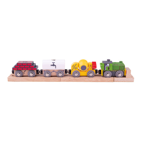 Bigjigs Holzeisenbahnkonstruktion mit Ladung