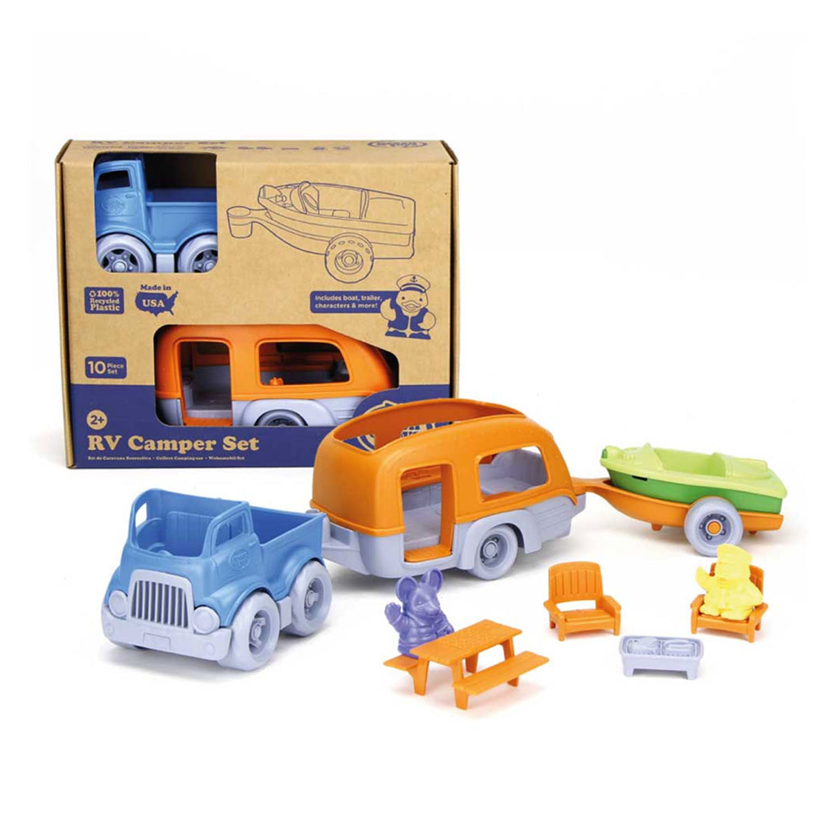 Zelené hračky RV Camper Set Recycled Plastic