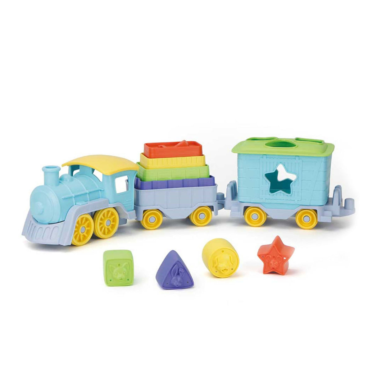 Green Toys Green Toys Stapel and Sort Train, 12dlg.