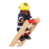 Tidlo Houten Dollhouse Dolls FireFighters, 4st.