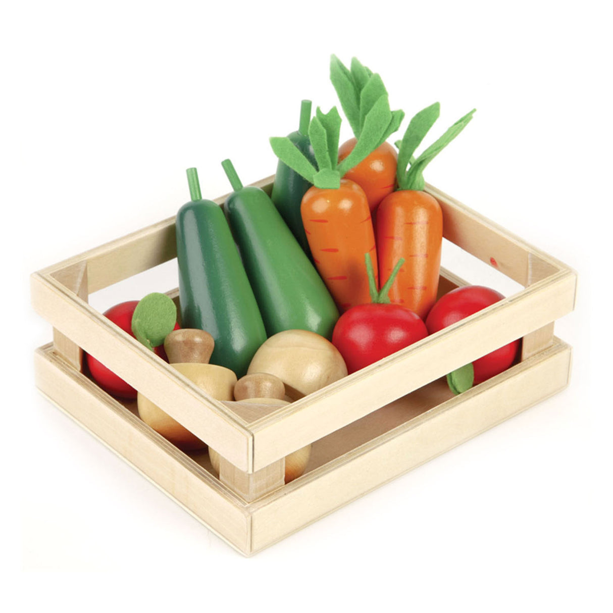 Tidlo Wooden Winter Vegetables en una caja