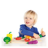 Tidlo Wooden Cutting Vegetable Play, 20dlg.