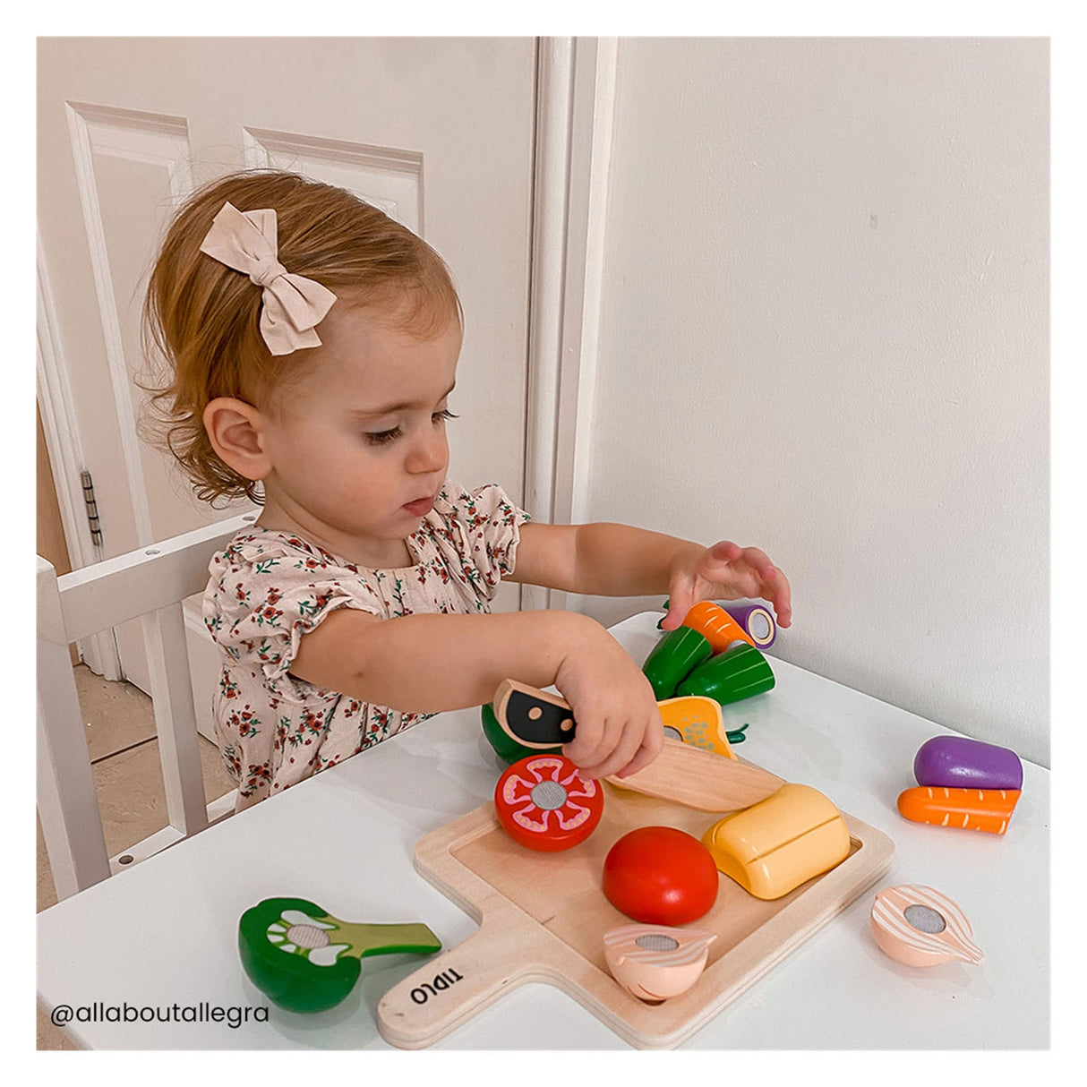 Tidlo Wooden Cutting Vegetable Play, 20dlg.