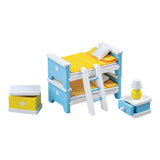 Tidlo Wooden Dollhouse Muebles Bedroom Child, 3dlg.