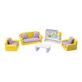 Tidlo Wooden Dollhouse Muebles Sala de estar, 9dlg.